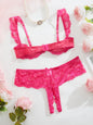 Cute Girl-Style Lace Bra And Underwear Set