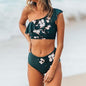 Ye Ruffled Bikini Women's Swimsuit Suit