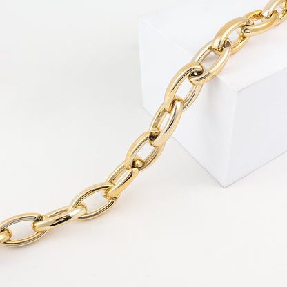 Simple Gold Hollow Pants Chain Ring Buckle Punk Style Thick Pants Chain Hip Hop Men And Women Jeans Cargo Pants Accessories