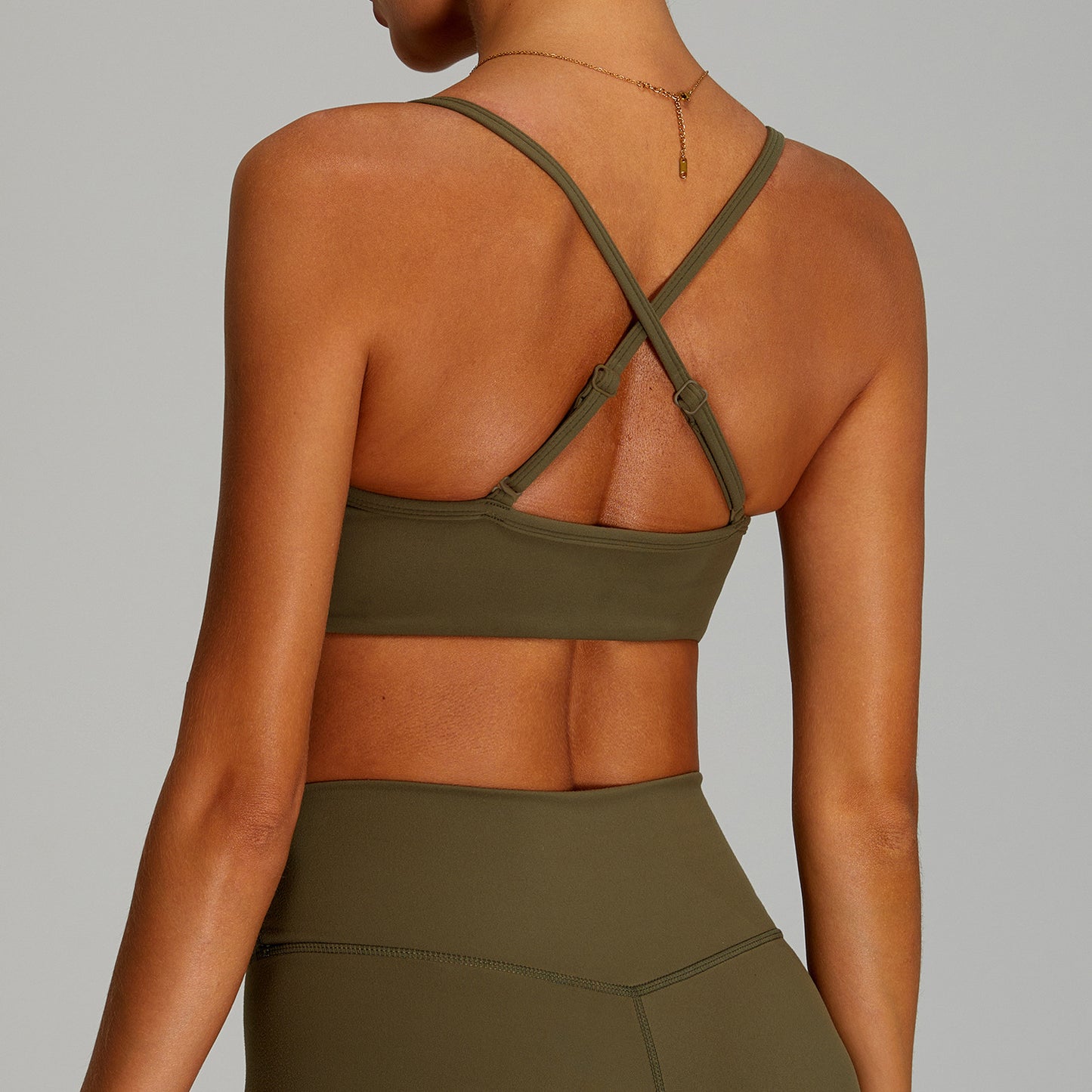 European And American Nude Feel Tight Back Yoga Bra Women's Quick-drying