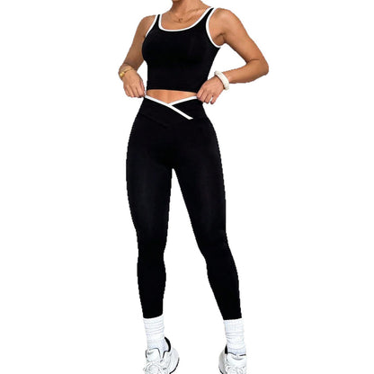 Seamless Vest Yoga Suit Bra Sports Trousers
