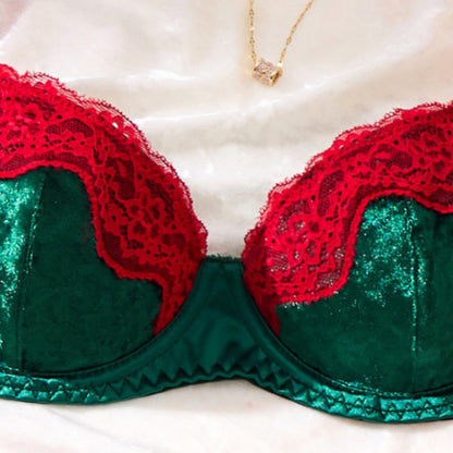 Women's Push-Up Bra And Thong Set