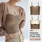 Women's Inner Anti-exposure Underwear Bra With Chest Pad Summer Thin