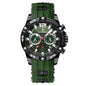 Multifunctional Men's Watch Silicone Band Quartz Wrist Watch