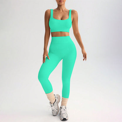 Quick-drying Yoga Clothes Suit Shockproof Sports Bra Yoga Pants
