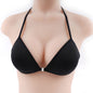 Women's Halter-style Bra With Triangular Cups Delicate Shoulder Straps