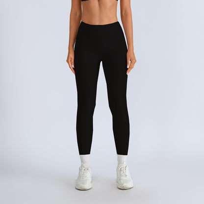 Beauty Back With Chest Pad Cross Spaghetti Strap Bra High Waist Fitness Pants