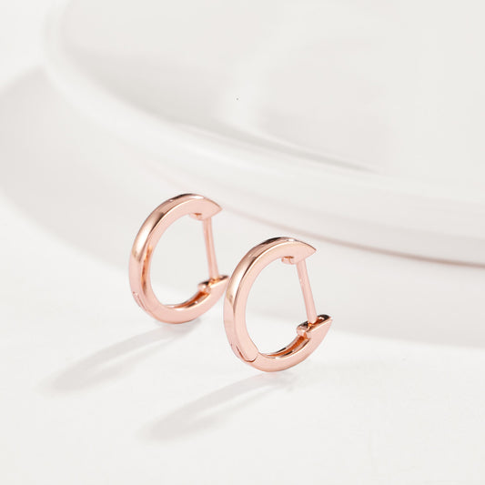 Smooth Round Design Fashion Trend Earrings Creative Men And Women Universal Earrings In Europe And The United States Accessories