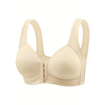 Front Button Underwear Large Size Push Up European And American Bra