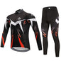 Winter cycling suit long suit custom bicycle fleece long sleeve suit team custom riding suit