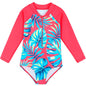 Girl's Long-sleeve One-piece Swimming Suit