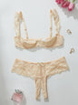 Cute Girl-Style Lace Bra And Underwear Set