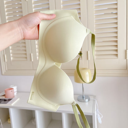 Breasts Lady's Push Up Large Wireless Anti-sagging Traceless Ventilation Bra