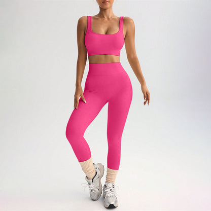 Quick-drying Yoga Clothes Suit Shockproof Sports Bra Yoga Pants