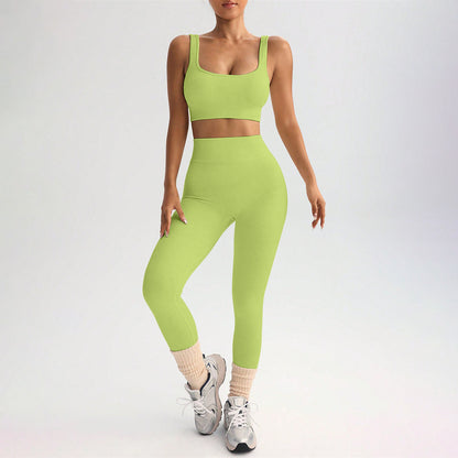 Quick-drying Yoga Clothes Suit Shockproof Sports Bra Yoga Pants