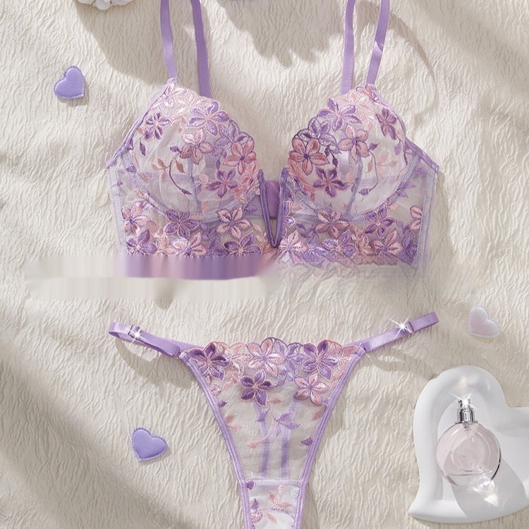 Sexy French Sexy Underwear Pure Lace Large Boob Size Concealing Bra