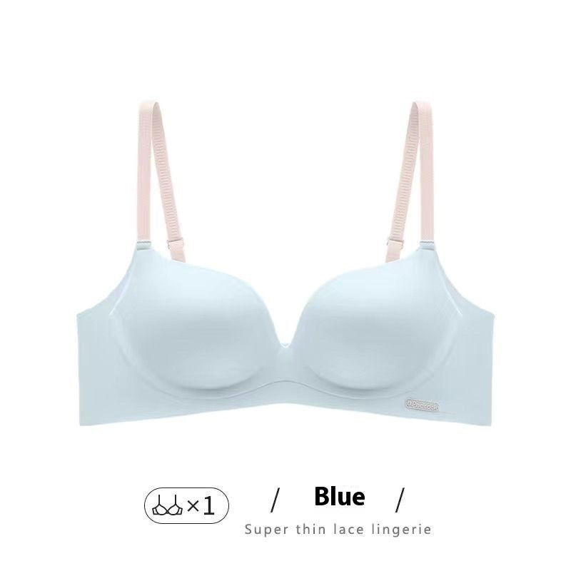 Breasts Lady's Push Up Large Wireless Anti-sagging Traceless Ventilation Bra