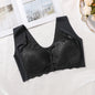 Women's Minimalist Gathered Beautiful Back Front Buckle Bra