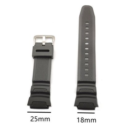 PU Watch Strap Replaceable Pin Buckle Watch Wrist Bracelet Black