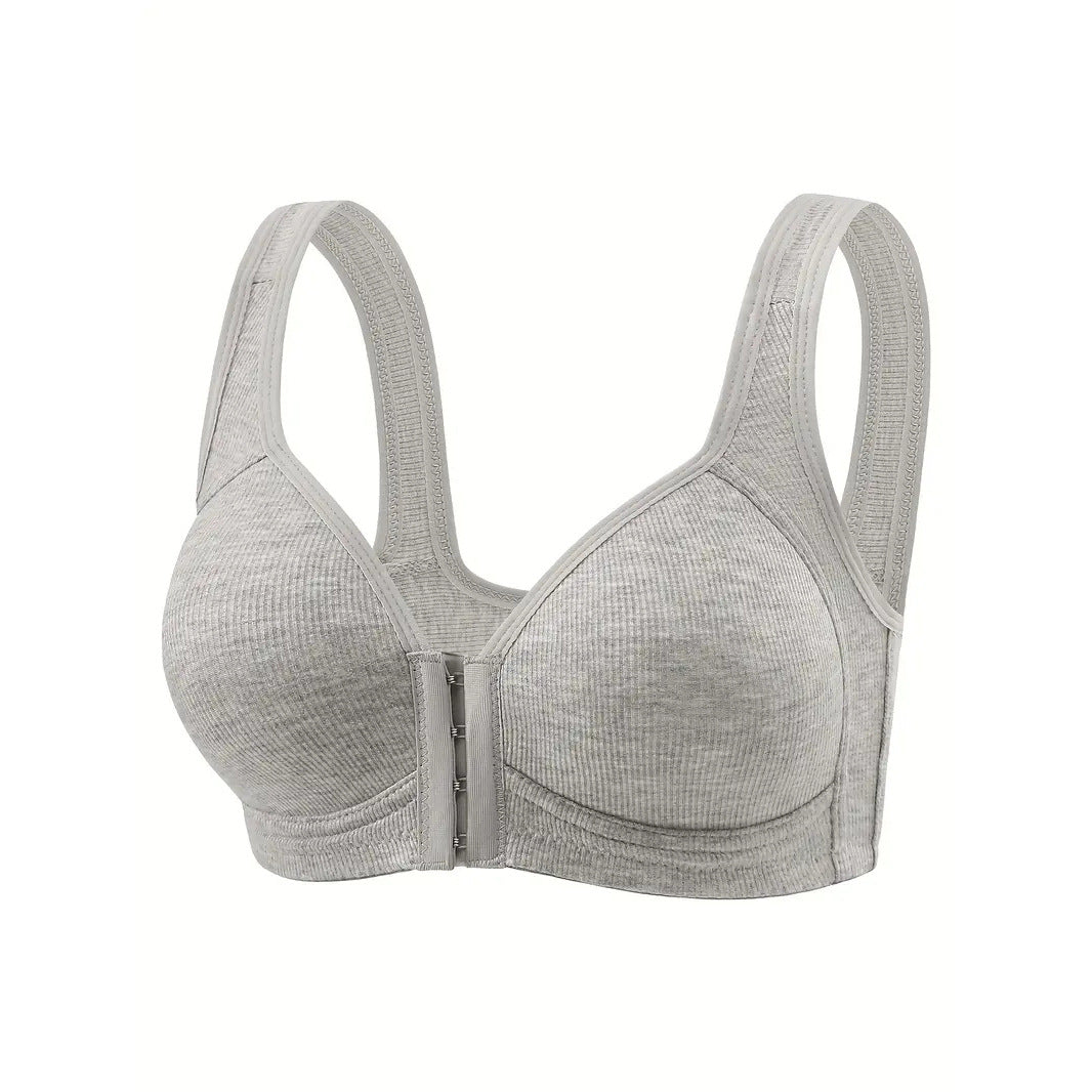 Front Button Underwear Large Size Push Up European And American Bra