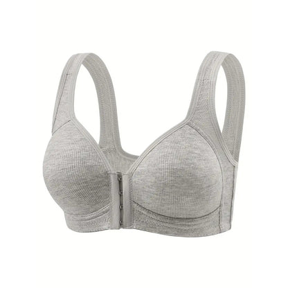 Front Button Underwear Large Size Push Up European And American Bra