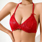 Lace Sexy Women's Bra With Straps And Triangle Cups