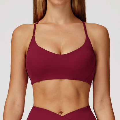 Nude Feel Yoga Bra Y-shaped Beauty Back High-grade Sports