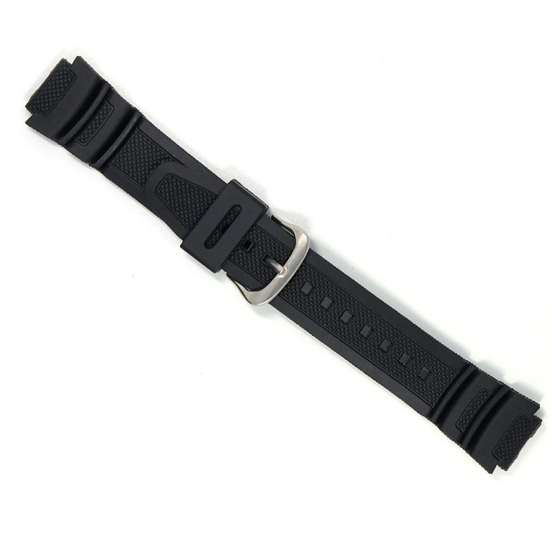 PU Watch Strap Replaceable Pin Buckle Watch Wrist Bracelet Black