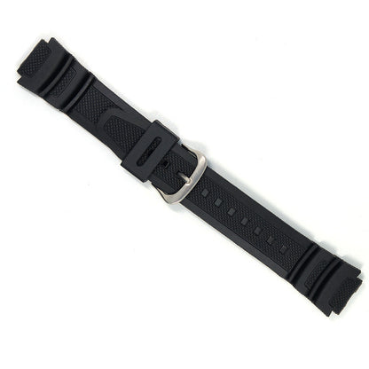 PU Watch Strap Replaceable Pin Buckle Watch Wrist Bracelet Black
