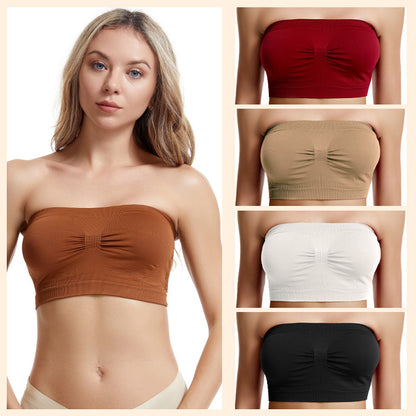 Tube Top Strapless Underwear Women's Breathable Strapless Bra And Undershirt