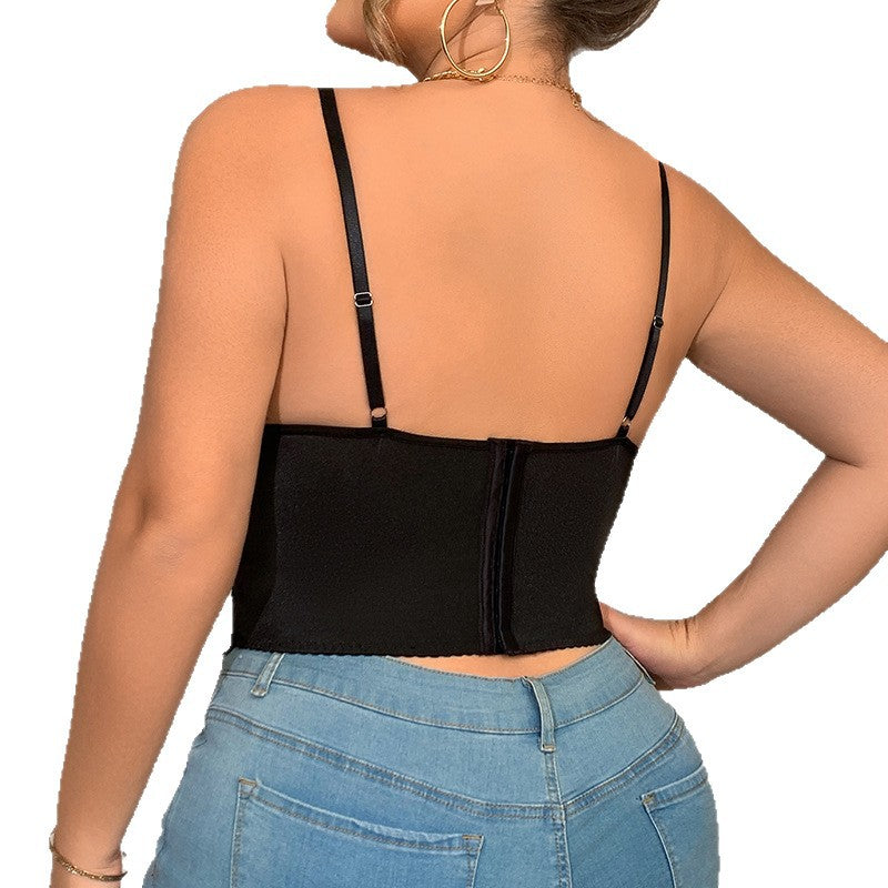 Women's Fashion Lace Fishbone Bra Camisole