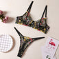 Women's Fashion Floral Underwear Suit