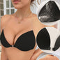 Triangle Cup Women Push Up Wedding Silicone Invisible Bra