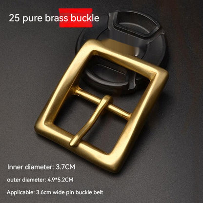 Casual Men Solid Brass Belt Buckle Accessories