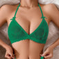 Lace Sexy Women's Bra With Straps And Triangle Cups