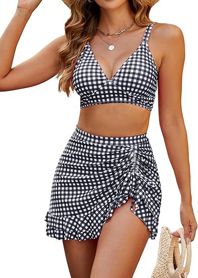 Split Bikini Cover Belly Slimming Swimsuit Suit