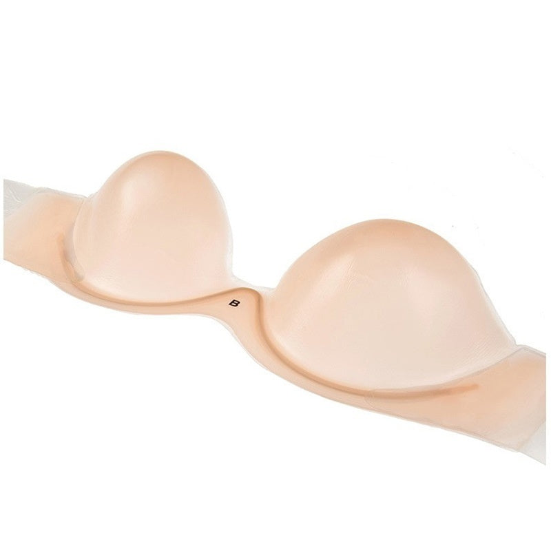 Plus Size Silicon Stickers Ultra-thin Seamless Invisible Bra Strapless
