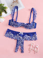 Cute Girl-Style Lace Bra And Underwear Set