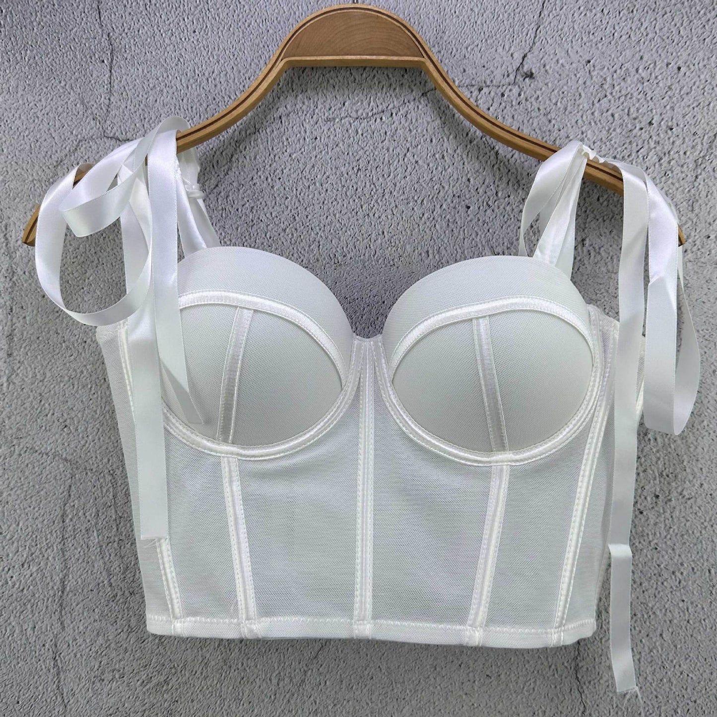 French Ribbon Bra Fishbone Camisole