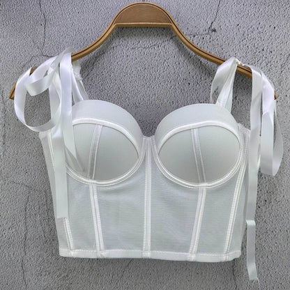 French Ribbon Bra Fishbone Camisole