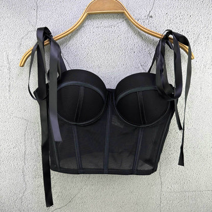 French Ribbon Bra Fishbone Camisole