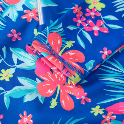 Girl's Long-sleeve One-piece Swimming Suit