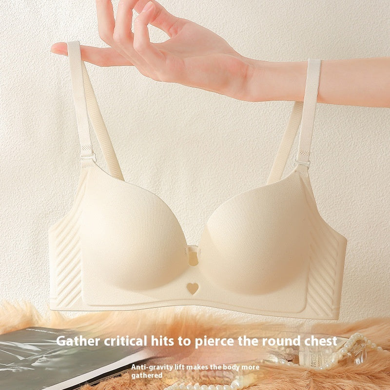 Breast Size Exaggerating Holding Anti-sagging Wireless Flat Chest Bra