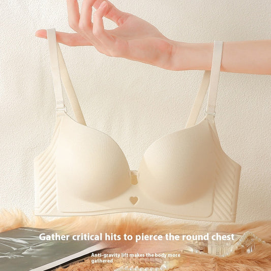 Breast Size Exaggerating Holding Anti-sagging Wireless Flat Chest Bra