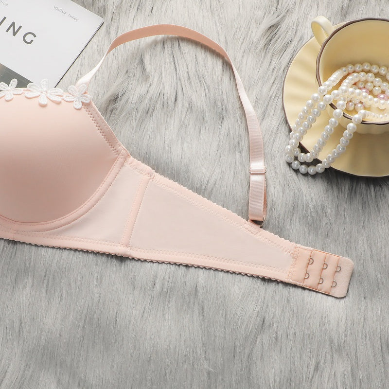 Women's Lingerie Set - Pink, Cute And Comfortable Push-Up Bra
