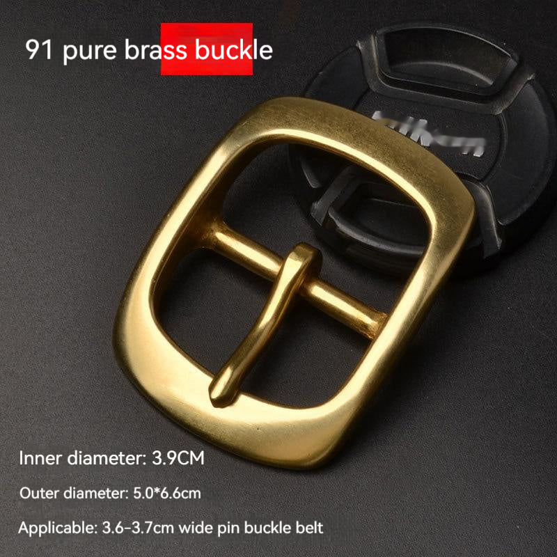 Casual Men Solid Brass Belt Buckle Accessories