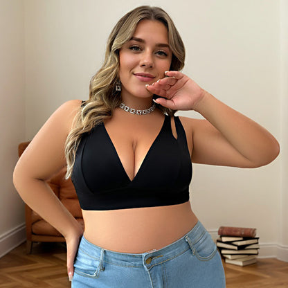 Solid-color Plus-size Bra European And American Style