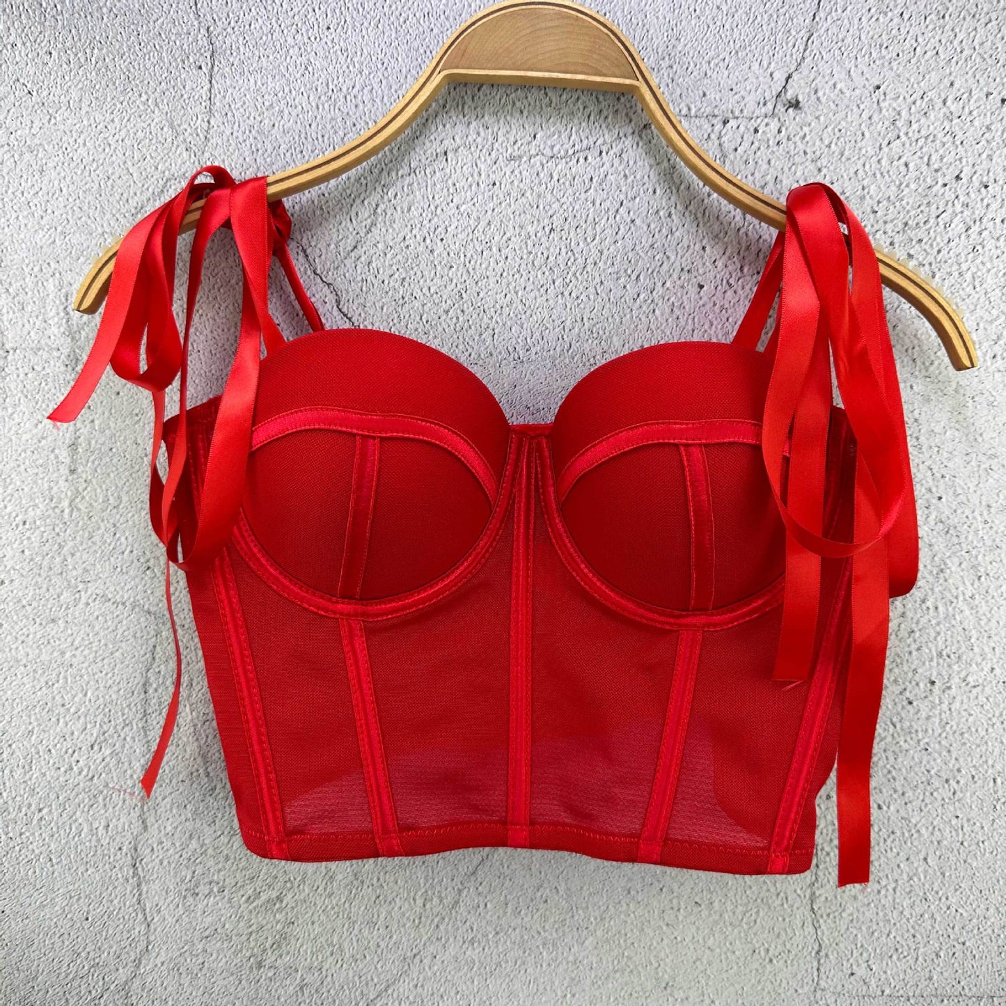 French Ribbon Bra Fishbone Camisole