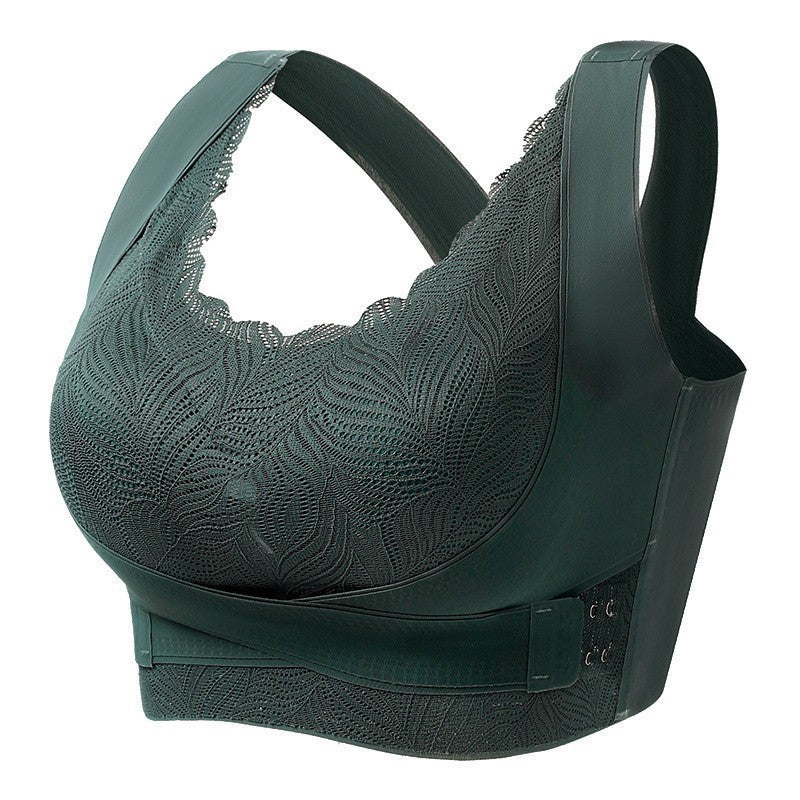 Lace Wide Shoulder Vest Style Women's Bra