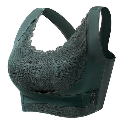 Lace Wide Shoulder Vest Style Women's Bra